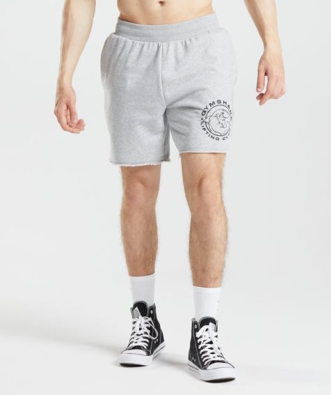 Men's Gymshark Legacy Shorts Light Grey | CA 17368D